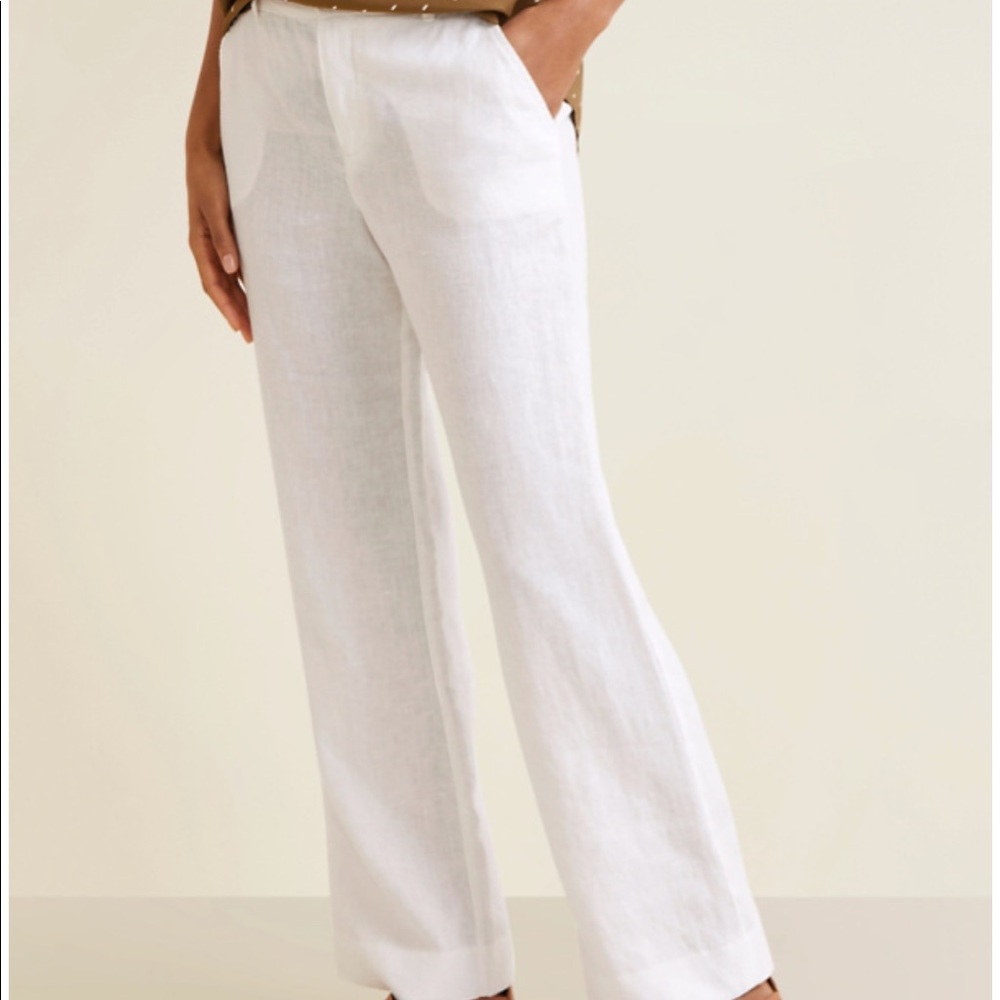 White Linen Pants